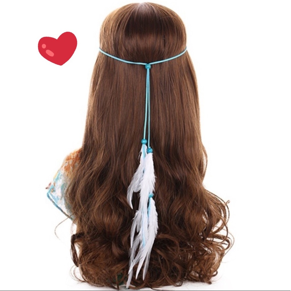Feather tassel headband